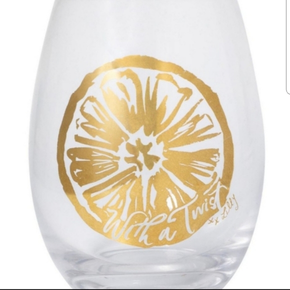 🌴 Lilly Pulitzer Wine Glass Set, Stemless - Picture 2 of 3